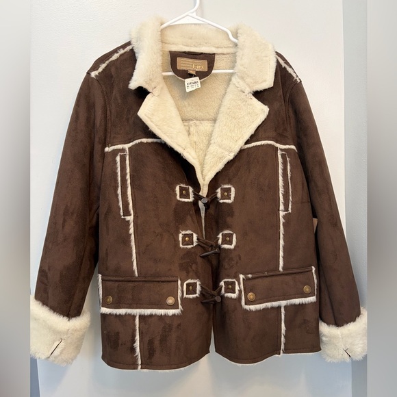 Marcelle Renee Jackets & Blazers - Brown Shearling Women's Jacket